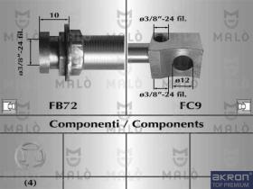 Akron Malò 80033 - T.FRE.POST.JEEP CHEROKEE/TT