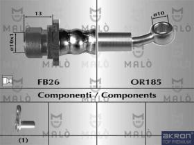 Akron Malò 80766 - T.FR.ANT.SX HONDA FR-V/TT''05