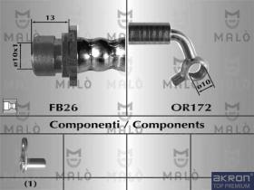 Akron Malò 80769 - T.F.POST.DX HONDA FR-V/TT''05